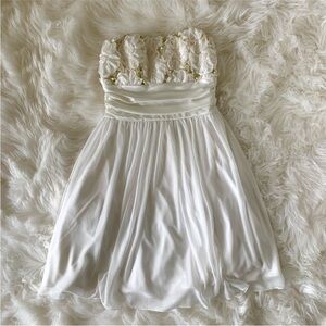 Speechless White Floral Party Dress
